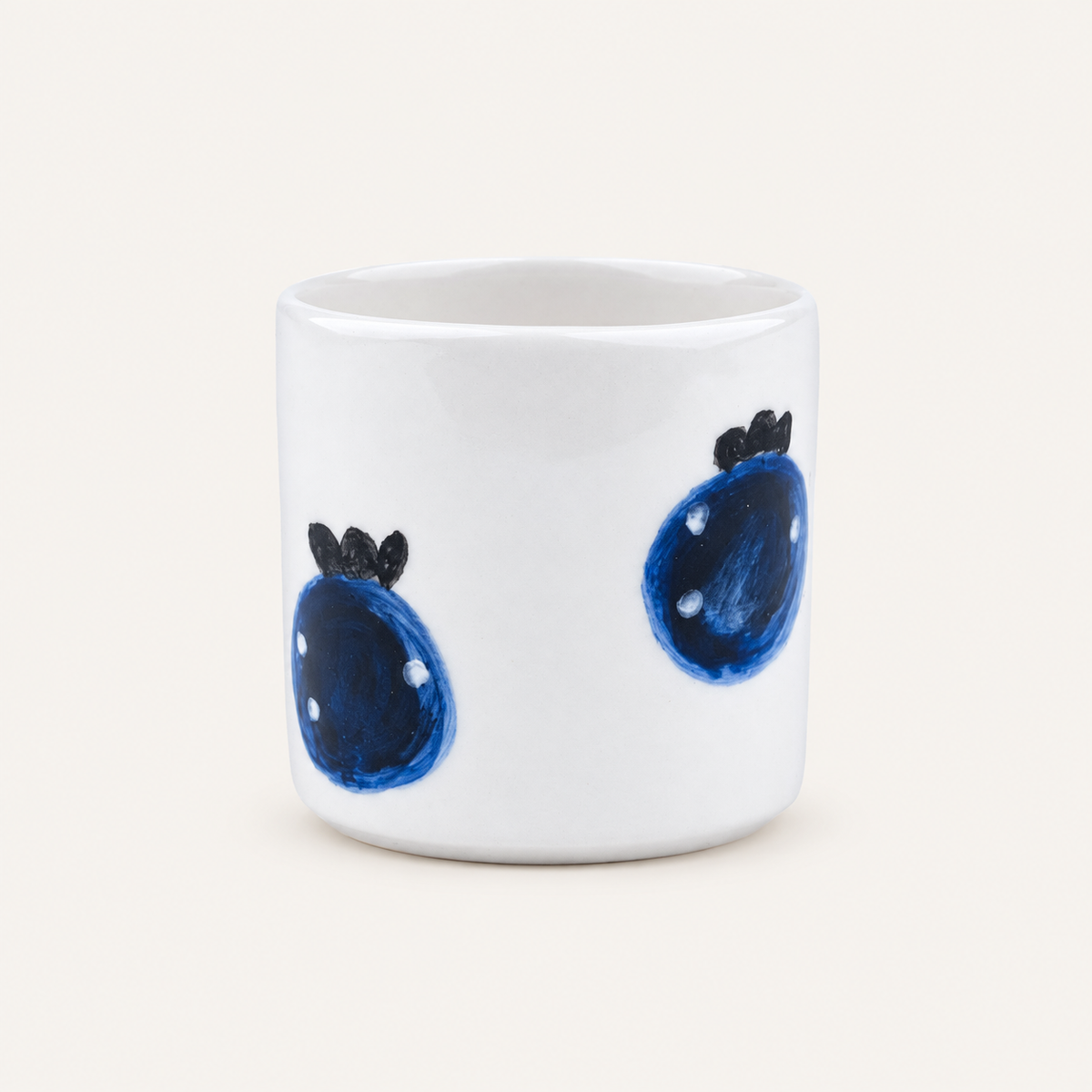 Blueberry Desenli Seramik Bardak