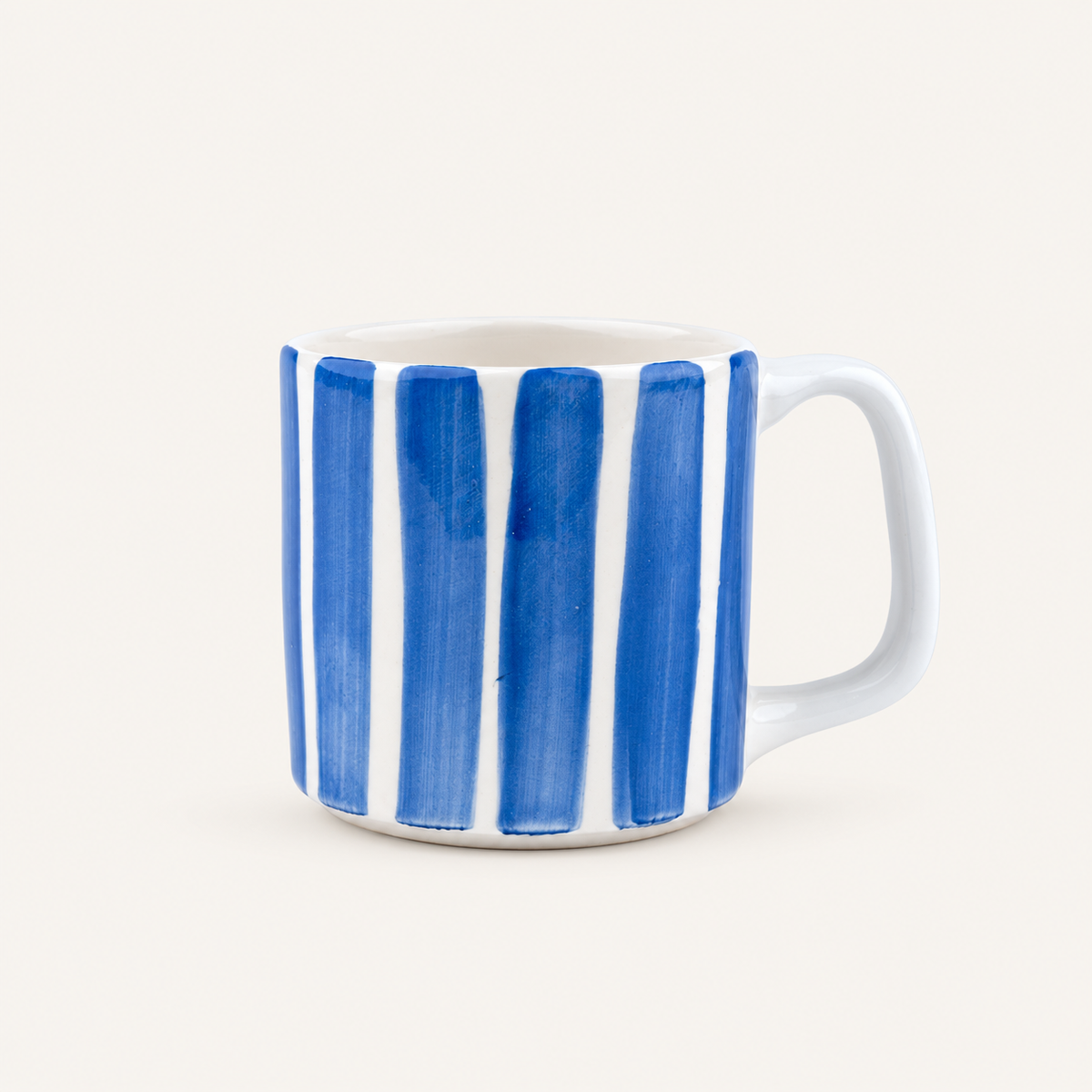 Mavi Çizgili Kupa