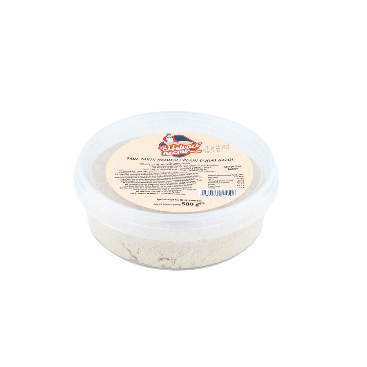 Helvacı Necmi Sade Helva 500 G