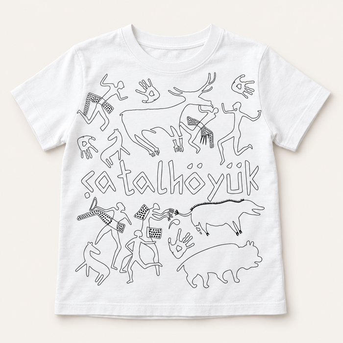 Pelen Çatalhöyük Boyanabilir & Yıkanabilir T-Shirt Seti (4-6 Yaş)
