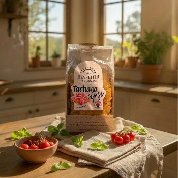 Tarihi Beyşehir Tarhanası Salçalı Fesleğenli Tarhana Cipsi