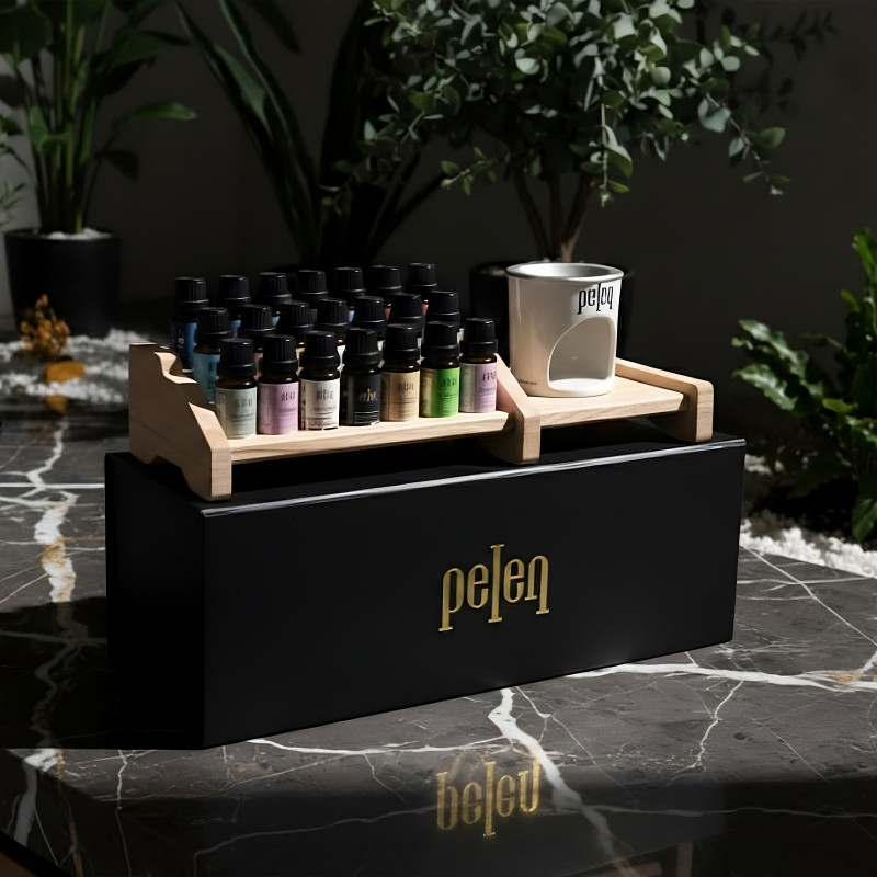 Ahşap Standlı Buhurdanlık Yağı Seti